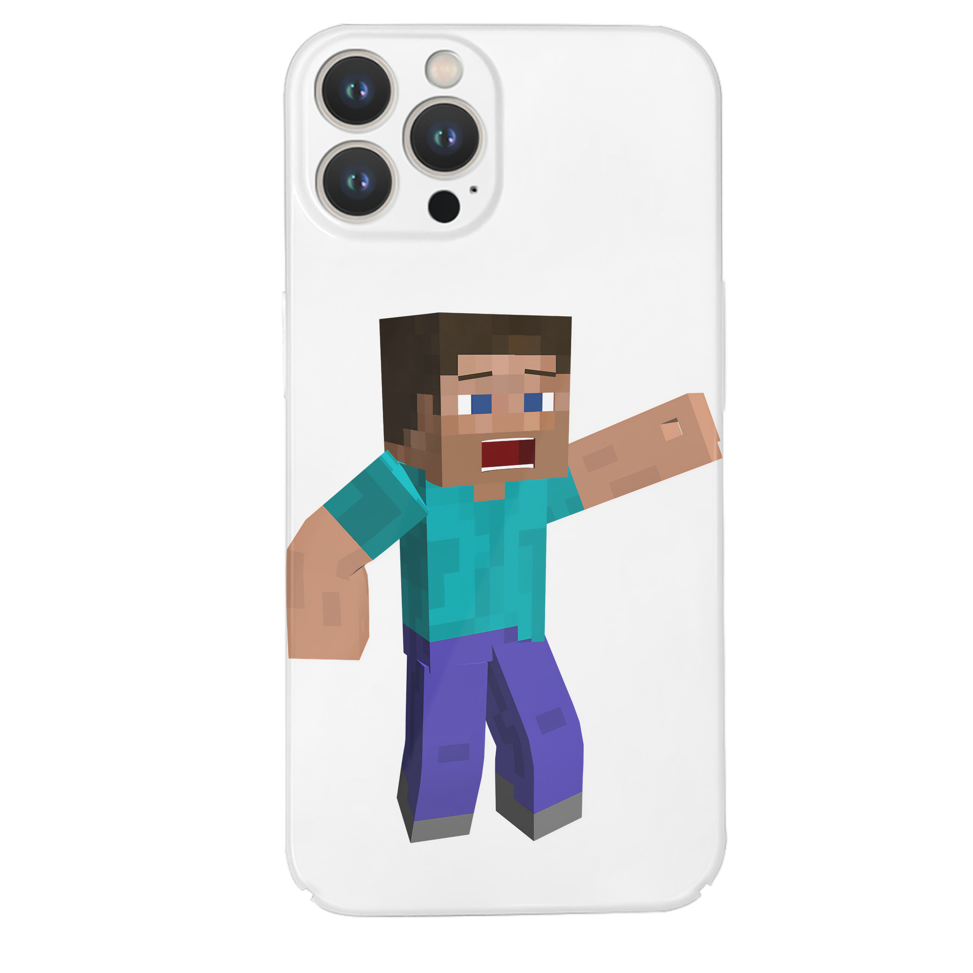 （画像用） マインクラフト ブロックの世界 Minecraft MC Block world 【iPhone 14シリーズ対応】ハードケース